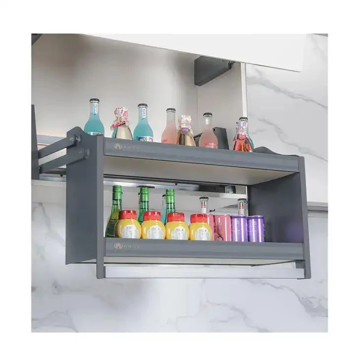 Motorized Pull Down Basket for Modern Kitchen Cabinets